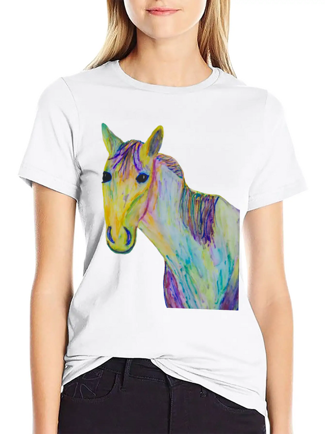 A Horse Of A Different Color Breathable Soft Cotton T-Shirt – Timeless Casual Look