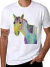 A Horse Of A Different Color Breathable Soft Cotton T-Shirt – Timeless Casual Look