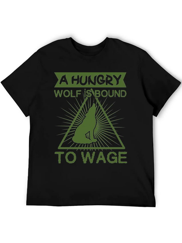 A Hungry Wolf Is Bound Modern Fit Casual T-Shirt – Clean And Versatile Design