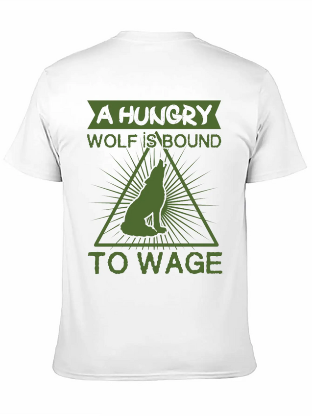 A Hungry Wolf Is Bound Modern Fit Casual T-Shirt – Clean And Versatile Design
