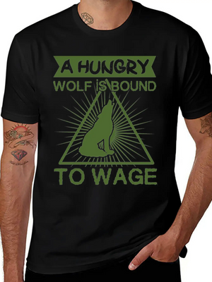 A Hungry Wolf Is Bound Modern Fit Casual T-Shirt – Clean And Versatile Design