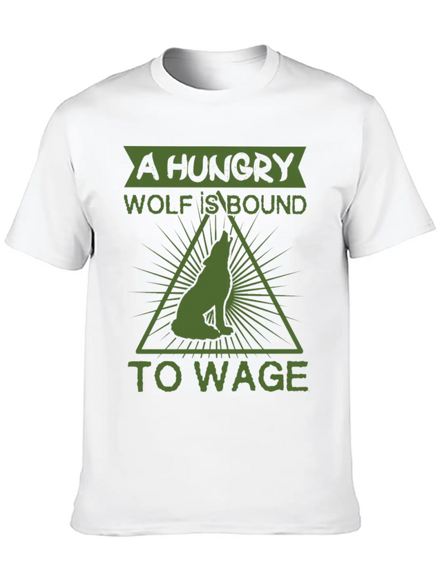 A Hungry Wolf Is Bound Modern Fit Casual T-Shirt – Clean And Versatile Design