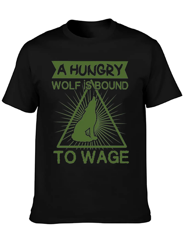 A Hungry Wolf Is Bound Modern Fit Casual T-Shirt – Clean And Versatile Design