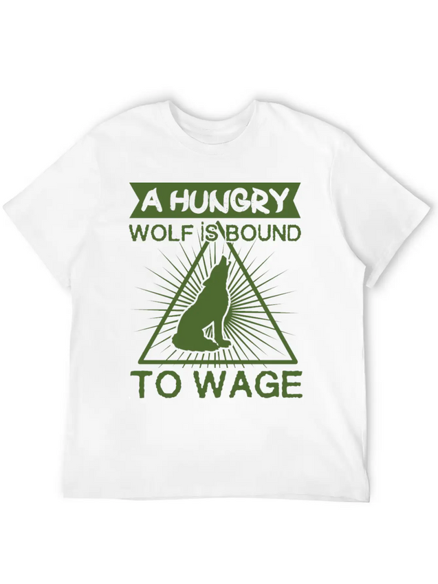 A Hungry Wolf Is Bound Modern Fit Casual T-Shirt – Clean And Versatile Design