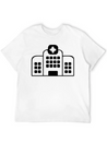 A Large Hospital Building Modern Fit Casual T-Shirt – Clean And Versatile Design