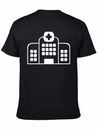 A Large Hospital Building Modern Fit Casual T-Shirt – Clean And Versatile Design
