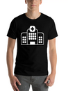A Large Hospital Building Modern Fit Casual T-Shirt – Clean And Versatile Design