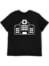 A Large Hospital Building Modern Fit Casual T-Shirt – Clean And Versatile Design