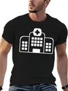 A Large Hospital Building Modern Fit Casual T-Shirt – Clean And Versatile Design