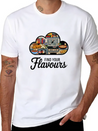 A Logo With The Text Flavours In A Modern T Shirt Breathable Soft Cotton T-Shirt – Timeless Casual Look