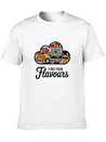 A Logo With The Text Flavours In A Modern T Shirt Breathable Soft Cotton T-Shirt – Timeless Casual Look