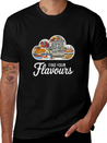 A Logo With The Text Flavours In A Modern T Shirt Breathable Soft Cotton T-Shirt – Timeless Casual Look