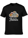 A Logo With The Text Flavours In A Modern T Shirt Breathable Soft Cotton T-Shirt – Timeless Casual Look