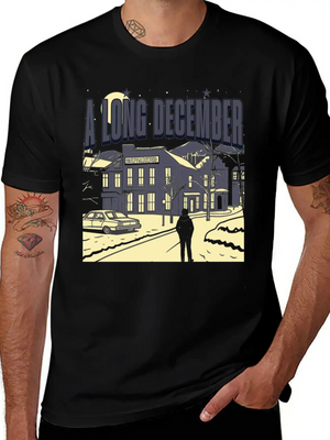 A Long December Lyrics Tribute - 90s Music Nostalg Comfortable Minimalist Graphic Tee – Summer Style Essential