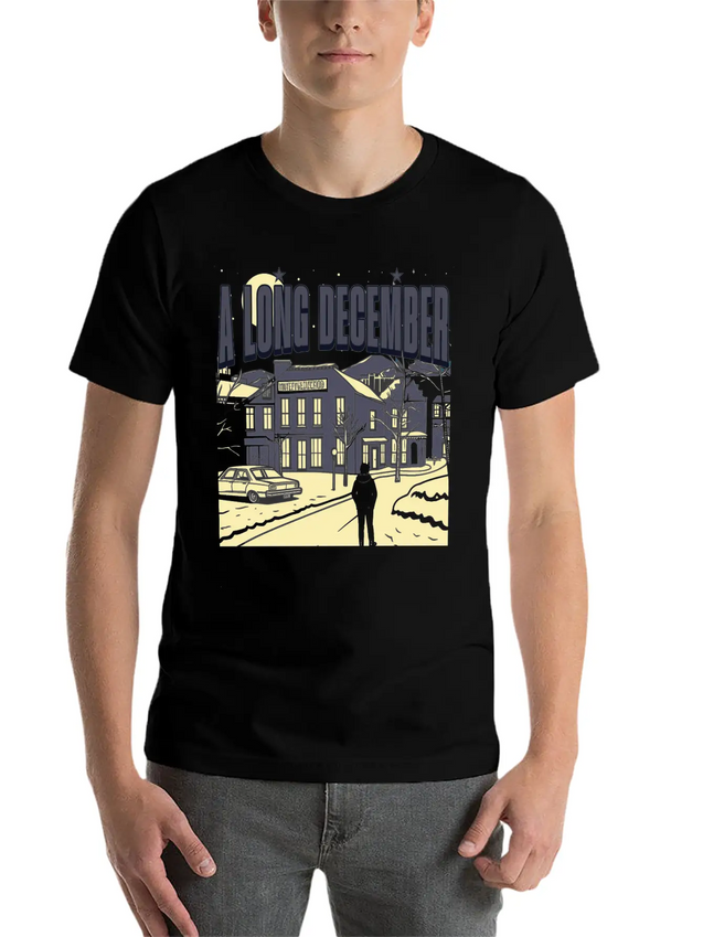A Long December Lyrics Tribute - 90s Music Nostalg Comfortable Minimalist Graphic Tee – Summer Style Essential