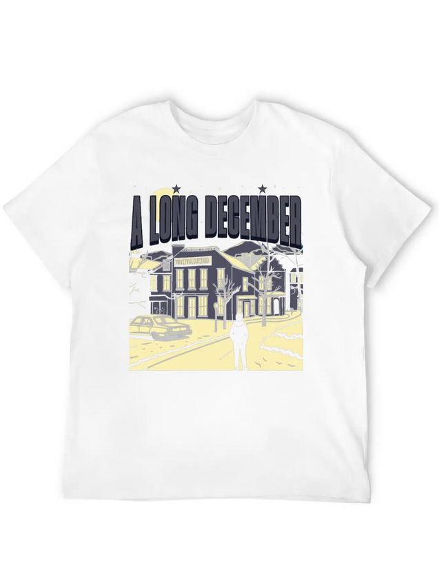 A Long December Lyrics Tribute - 90s Music Nostalg Comfortable Minimalist Graphic Tee – Summer Style Essential