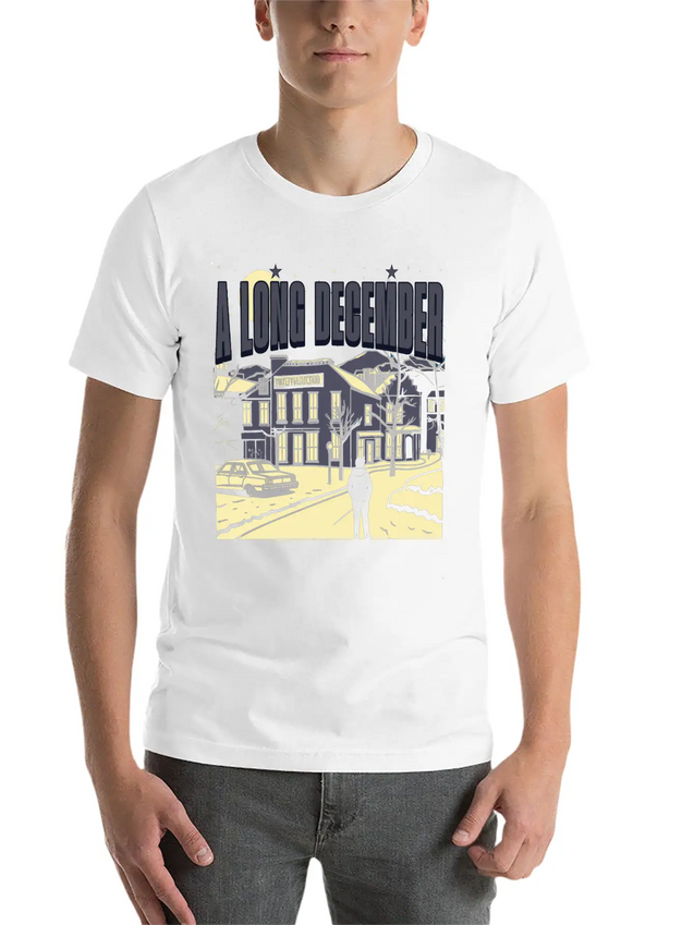 A Long December Lyrics Tribute - 90s Music Nostalg Comfortable Minimalist Graphic Tee – Summer Style Essential