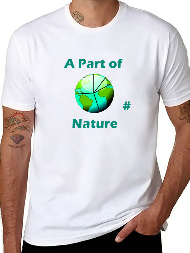A Part Of Nature Modern Fit Casual T-Shirt – Clean And Versatile Design