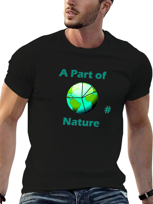 A Part Of Nature Modern Fit Casual T-Shirt – Clean And Versatile Design
