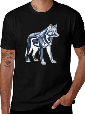 A Pixel Art Of A Wolf Simple Everyday Graphic Tee – Lightweight Summer Wear