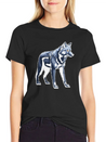 A Pixel Art Of A Wolf Simple Everyday Graphic Tee – Lightweight Summer Wear