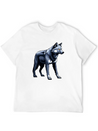 A Pixel Art Of A Wolf Simple Everyday Graphic Tee – Lightweight Summer Wear