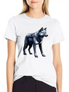A Pixel Art Of A Wolf Simple Everyday Graphic Tee – Lightweight Summer Wear