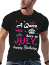A Queen Was Born In July Simple Everyday Graphic Tee – Lightweight Summer Wear