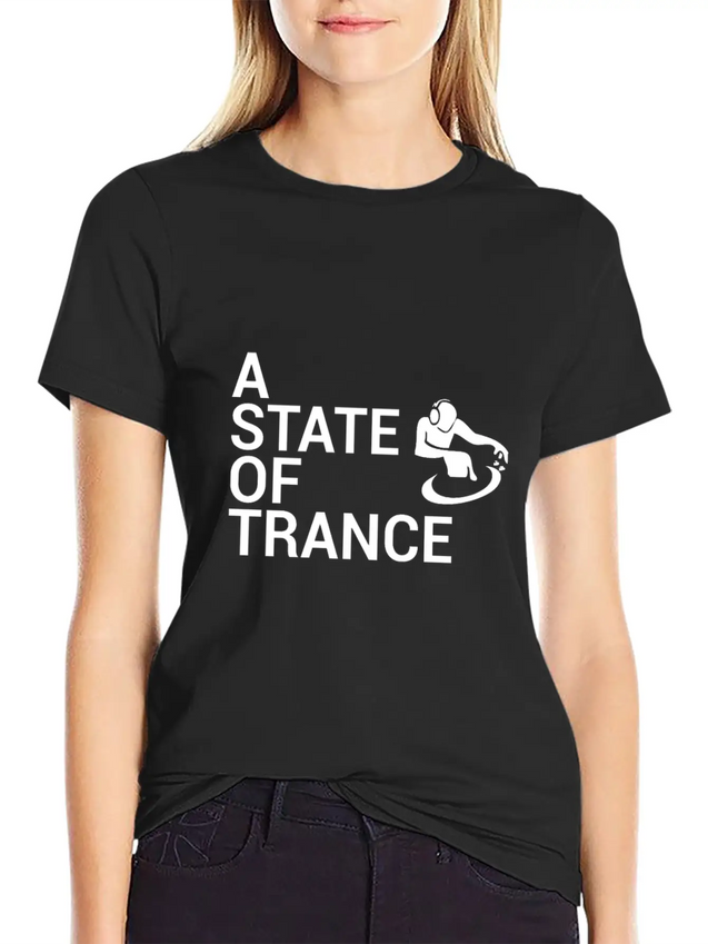 A STATE OF TRANCE Breathable Soft Cotton T-Shirt – Timeless Casual Look