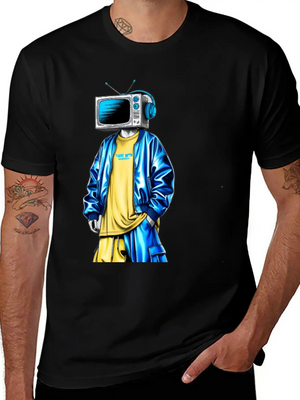 A Surreal Futuristic Tshirt Graphic Fe 3 Simple Everyday Graphic Tee – Lightweight Summer Wear