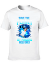 Astronaut Planets Space Earth Day Save The Planet Casual Graphic T-Shirt – Simple And Comfortable Daily Wear