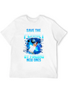 Astronaut Planets Space Earth Day Save The Planet Casual Graphic T-Shirt – Simple And Comfortable Daily Wear