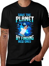 Astronaut Planets Space Earth Day Save The Planet Casual Graphic T-Shirt – Simple And Comfortable Daily Wear