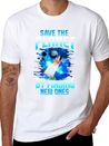 Astronaut Planets Space Earth Day Save The Planet Casual Graphic T-Shirt – Simple And Comfortable Daily Wear