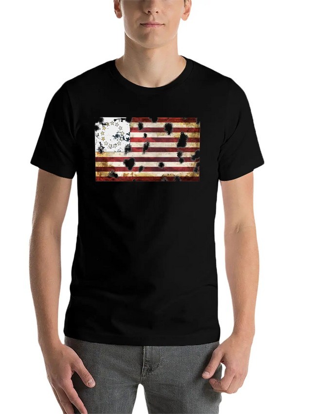 Betsy Ross Flag Casual Graphic T-Shirt – Simple And Comfortable Daily Wear