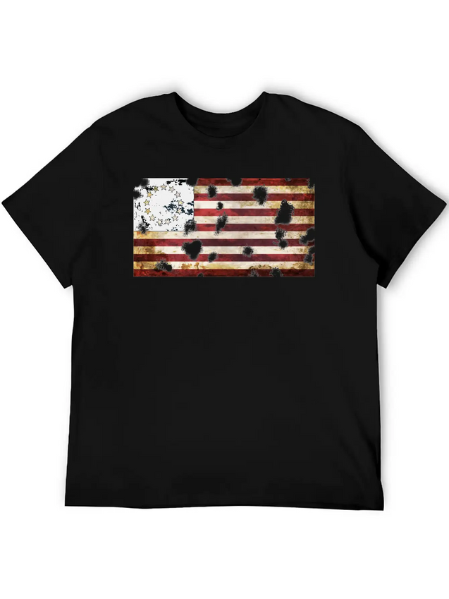 Betsy Ross Flag Casual Graphic T-Shirt – Simple And Comfortable Daily Wear
