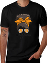 #CryptoMom Messy Bun BTC Crypto Mom Womens Bitcoin Casual Graphic T-Shirt – Simple And Comfortable Daily Wear