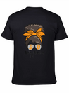 #CryptoMom Messy Bun BTC Crypto Mom Womens Bitcoin Casual Graphic T-Shirt – Simple And Comfortable Daily Wear