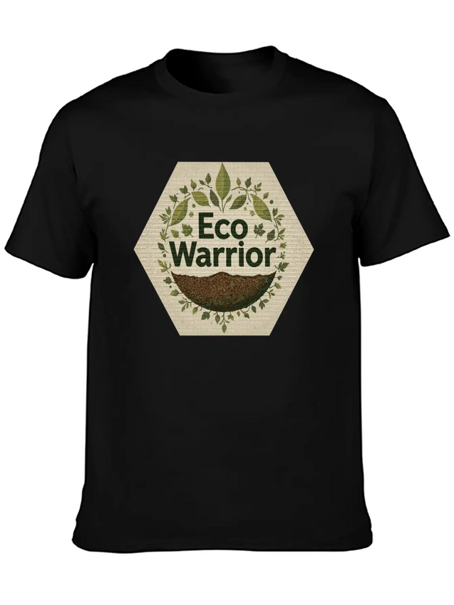 "Eco-Warrior Chronicles" Breathable Soft Cotton T-Shirt – Timeless Casual Look
