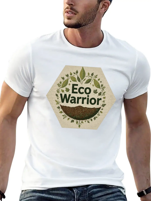 "Eco-Warrior Chronicles" Breathable Soft Cotton T-Shirt – Timeless Casual Look