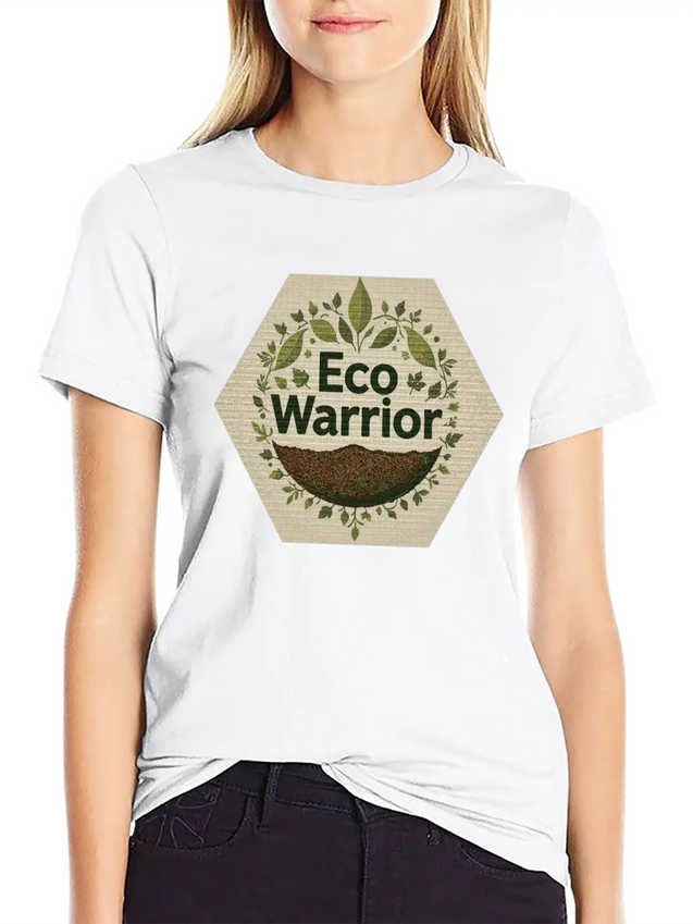 "Eco-Warrior Chronicles" Breathable Soft Cotton T-Shirt – Timeless Casual Look