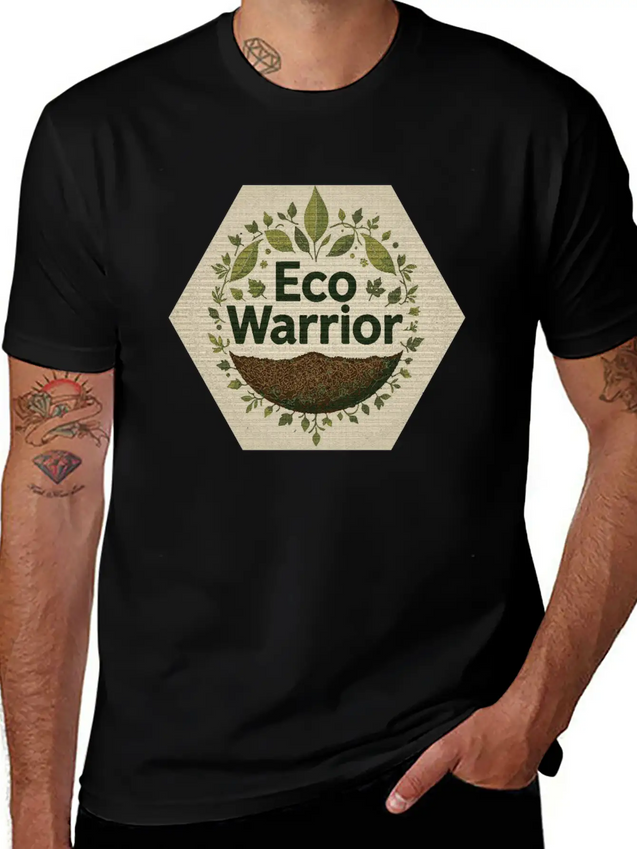 "Eco-Warrior Chronicles" Breathable Soft Cotton T-Shirt – Timeless Casual Look