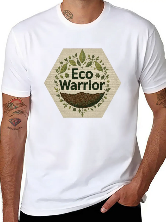 "Eco-Warrior Chronicles" Breathable Soft Cotton T-Shirt – Timeless Casual Look