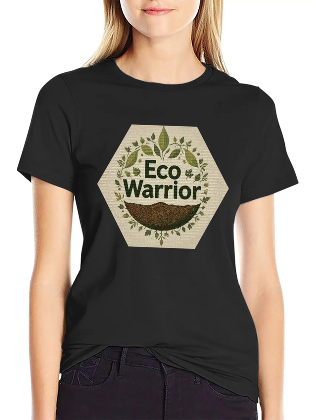 "Eco-Warrior Chronicles" Breathable Soft Cotton T-Shirt – Timeless Casual Look