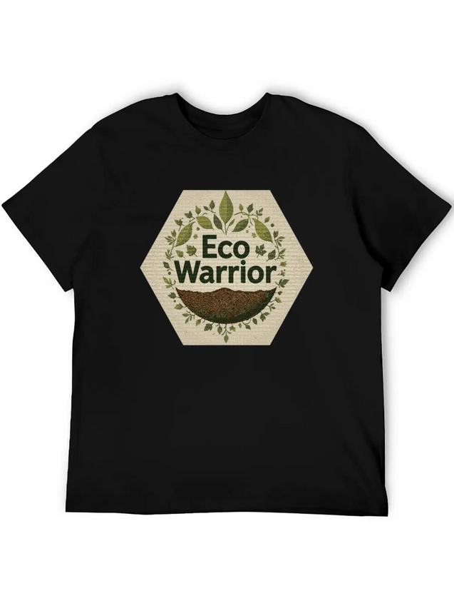"Eco-Warrior Chronicles" Breathable Soft Cotton T-Shirt – Timeless Casual Look