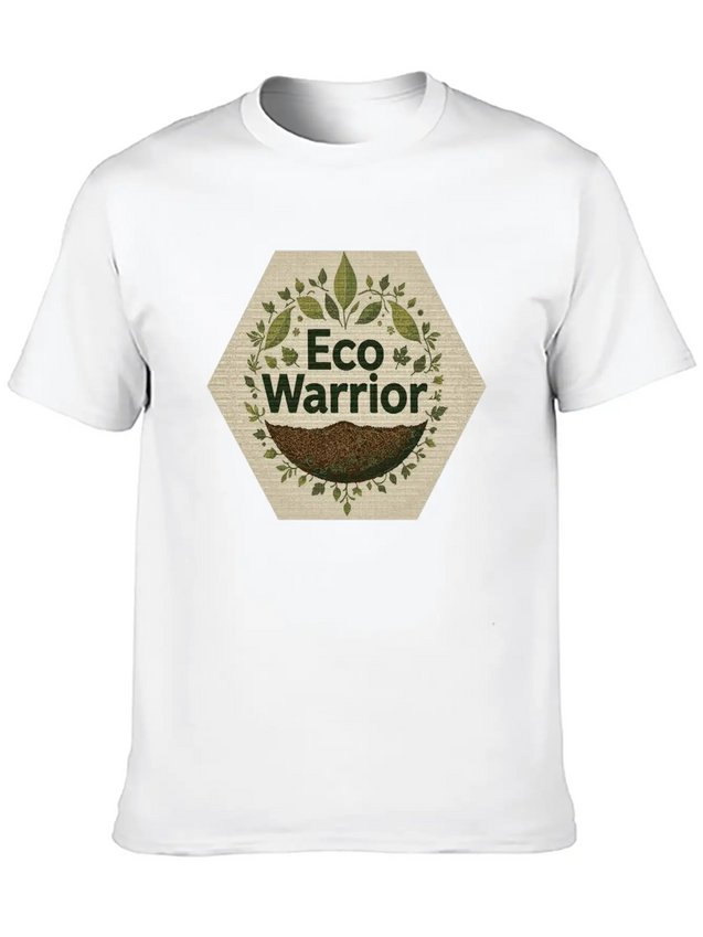 "Eco-Warrior Chronicles" Breathable Soft Cotton T-Shirt – Timeless Casual Look