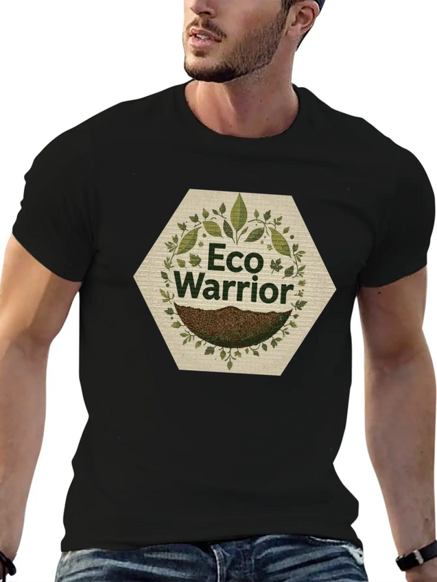 "Eco-Warrior Chronicles" Breathable Soft Cotton T-Shirt – Timeless Casual Look