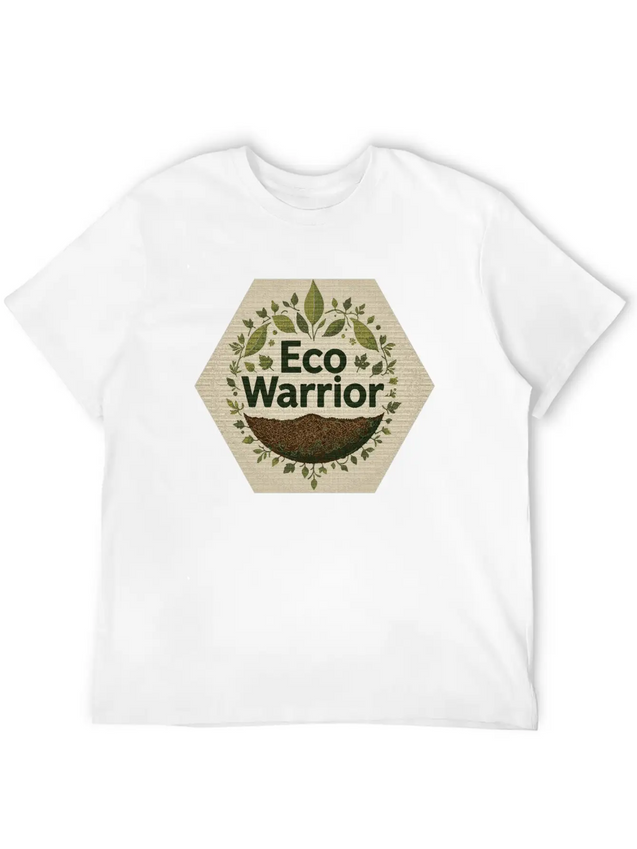 "Eco-Warrior Chronicles" Breathable Soft Cotton T-Shirt – Timeless Casual Look