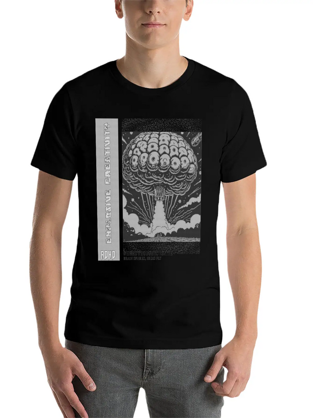 "Explosive Creativity - ADHD, Brain Sparks, Ideas Comfortable Minimalist Graphic Tee – Summer Style Essential
