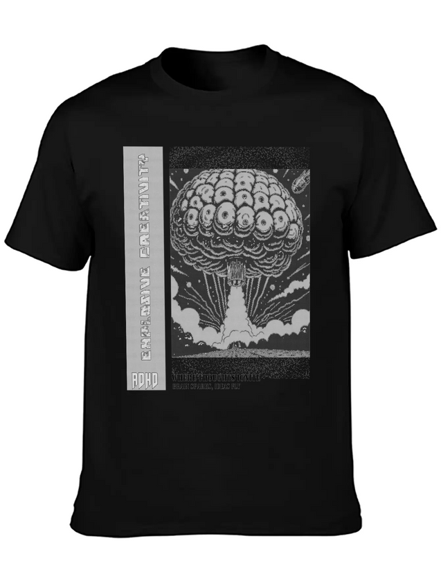 "Explosive Creativity - ADHD, Brain Sparks, Ideas Comfortable Minimalist Graphic Tee – Summer Style Essential